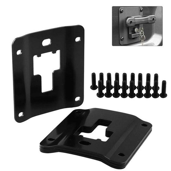 

4pcs car fastening bracket set panel kit raptor truck bed cargo tie down brackets with anti-theft screws for f150