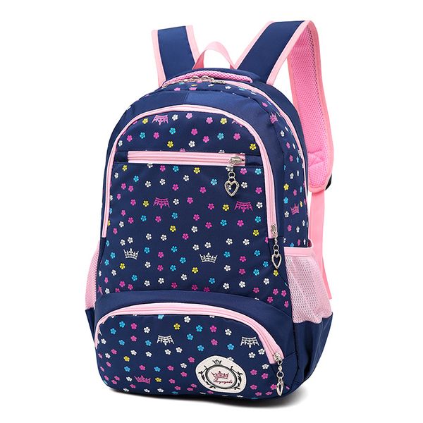 

primary school students 3 / 6 grade double shoulder schoolbag girls reduce burden to protect ridges waterproof student backpack