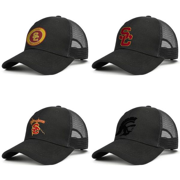 

usc trojans round logo black mens and women trucker cap baseball cool fitted blank mesh hats logo football basketball gold camouflage, Blue;gray