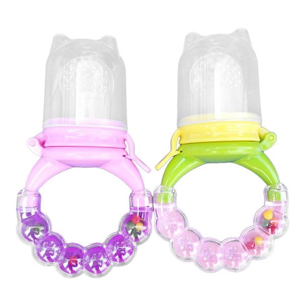 

детское питание фидера силикона младенца укусы игрушки пищевая добавка качалка колокол случайный цвет детского питания pqptx