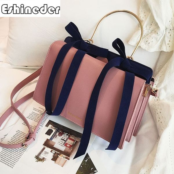 

women handbags brand design leather bags bow pendant casual solid style shoulder bags luxury casual tote sac fashion