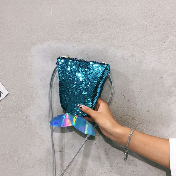 

2020 новый тренд мини плечо мода девушка симпатичные блестки рыбий хвост сумка женщины
