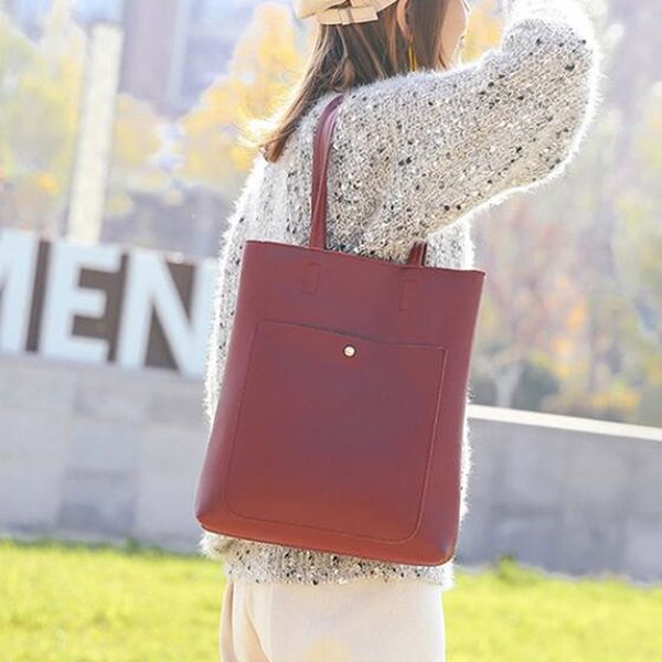 

2019 shoulder bags women handbag fashion lady large capacity pu leather women handle bags