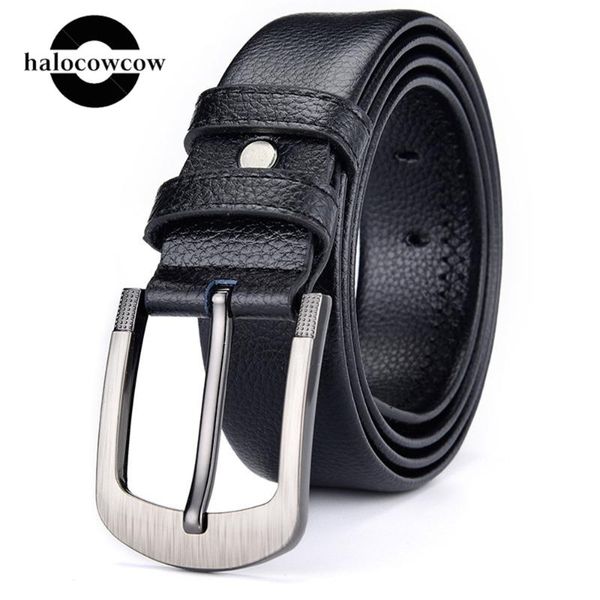 

130 140 150 160cm large size belts for men designer leather vintage waist big plus size pin buckle belt accessories, Black;brown