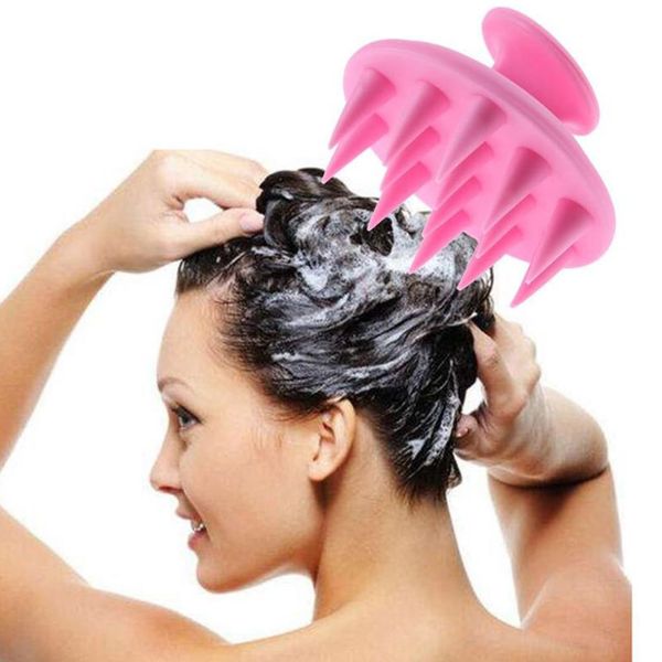 

силиконовая шампунь ванна скальп чистой щетка dish brush массажер душ
