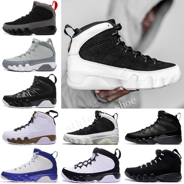 

wholesale 9 basketball shoes men black space jam anthracite copper statue barons suede fabric 9s ix authentic sport trainer mens sneakers