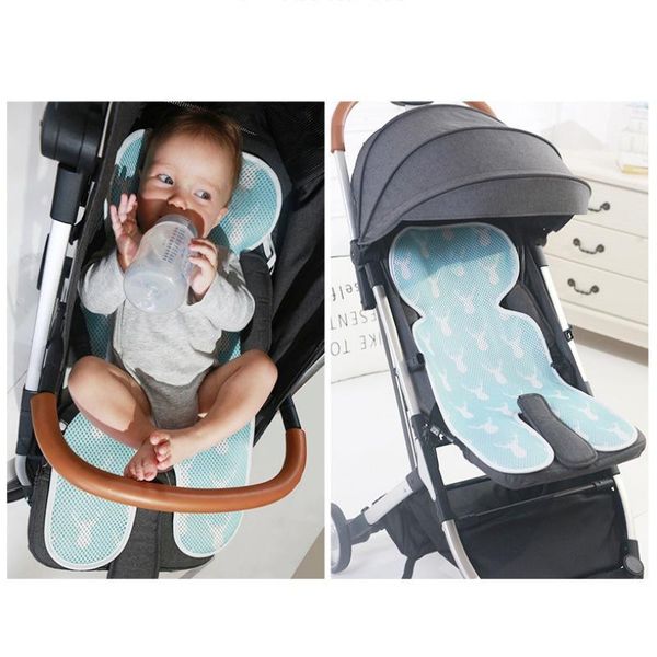 

portable baby stroller pad 3d breathable baby stroller cool mat kids feeding chair seat mat cartoon support pad for all seasons