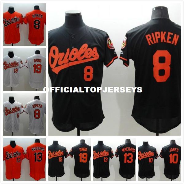 

8 cal ripken jr 10 adam jones 13 manny machado 19 jerseys, Black;blue