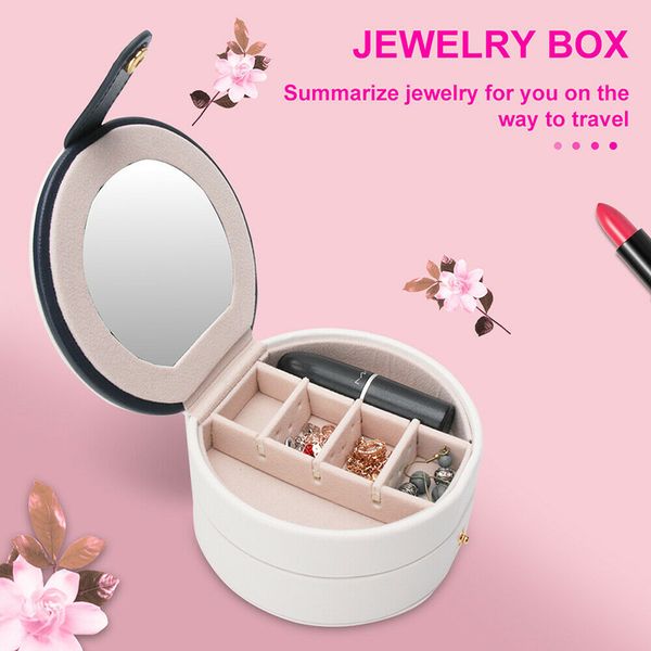 

jewelry storage box organizer multilayer travel storage case for necklaces bracelets earrings rings @m23, Pink;blue