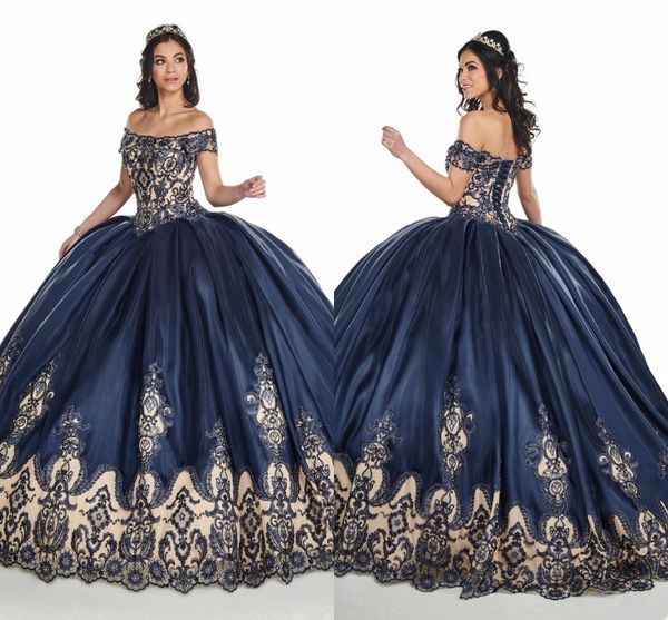 

2020 navy blue nude плео пѬом quinceanera плае 3d веоного applique нђѬок биеѬ коѬеа ладко, Blue;red
