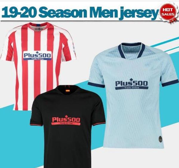 

19 20 madrid home soccer jerseys fÃ©lix #9 morata short sleeve away soccer shirts men 3rd customized football uniforms, Black;yellow