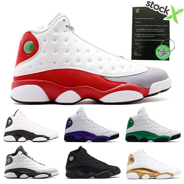 

13 13s men basketball shoes chicago designer new quality love respect white sport dmp lucky green off boys bred sneakers us 7-13