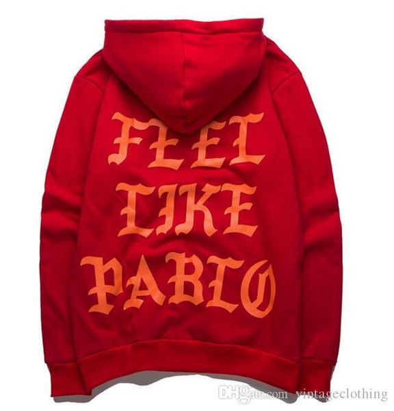 

i feel like hoodies sweatshirts kanye west streetwear sudaderas men hip hop pullover sweat black m-2xl