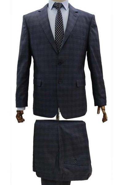 

segmen 4 drop blue color plaids pants jacket suit classic cut, White;black