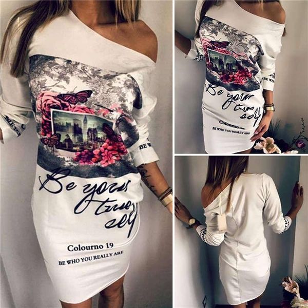

candy 3/4 sleeve off shoulder slash neck club women dress slim bodycon cotton sweater above knee-length party night dresses, Black;gray