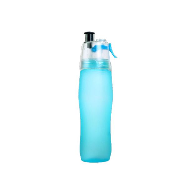 

740ml scrub sports water bottle portable plastic spray bottle leakproof travel cup candy color yoga camping drinking tools
