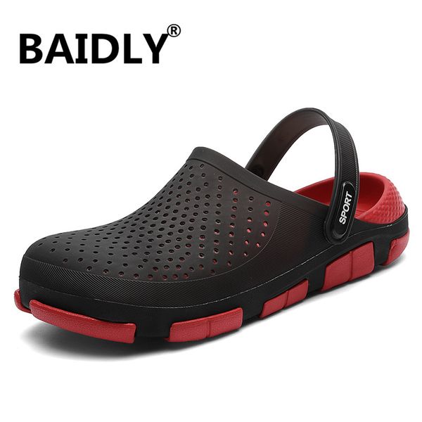 

outdoor casual walking beach sandals men water shoes summer fashion men's slippers sapatos hembre sapatenis masculino, Black
