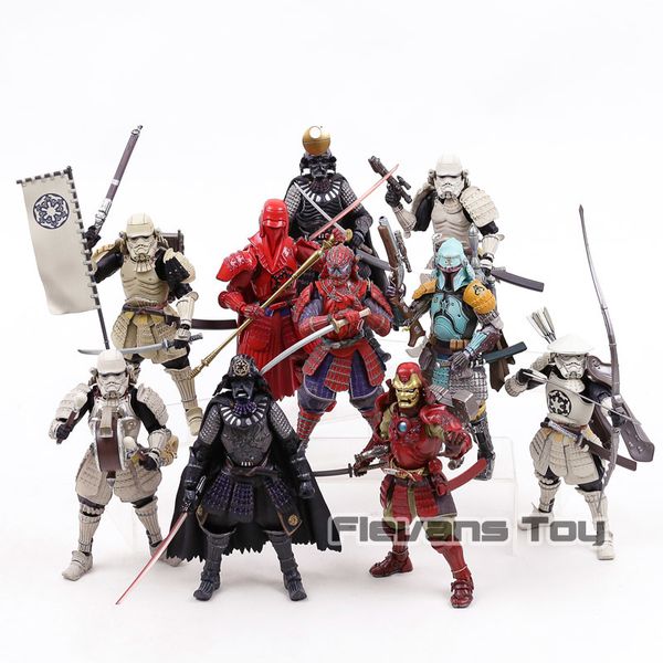 

Samurai tai ho darth vader death tar armor a higaru tormtrooper boba fett iron man piderman action figure toy y19062901