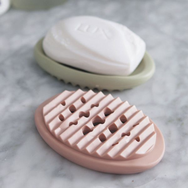 

multifunctional silicon soap dishes soap tray holder creative storage rack cleaning brush container for bath shower bathroom supplies