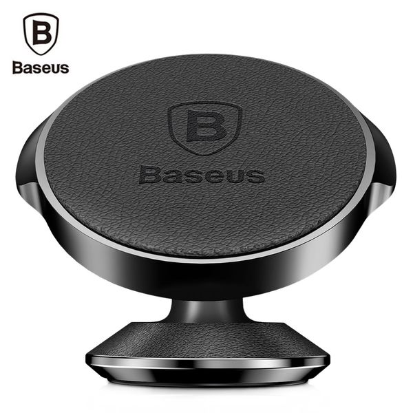 Baseus Small Ears Series Magnetic Suporte de Sucção Phone Holder Couro Genuíno (Tipo Vertical)