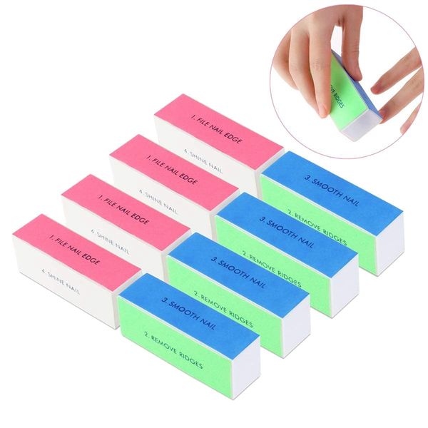 

way nail buffer nail shiner sponge files sanding blocks - 10pcs
