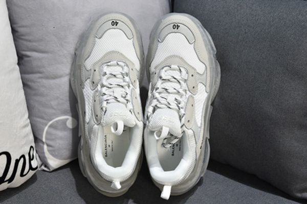 

2019 ale paris crystal bottom triple-s leisure platform triple s sneakers for men women vintage kanye old grandpa trainer outdoor shoes