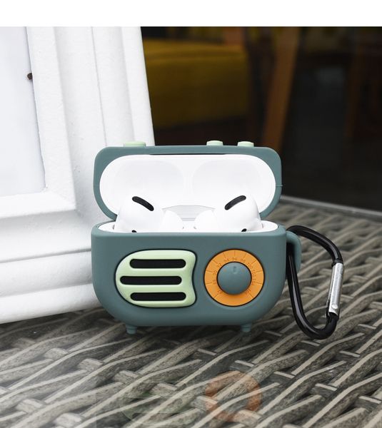 

2020 fashion airpods case protective case for the new airpods pro3 case cartoon radio silicone protective cover wholesale-3