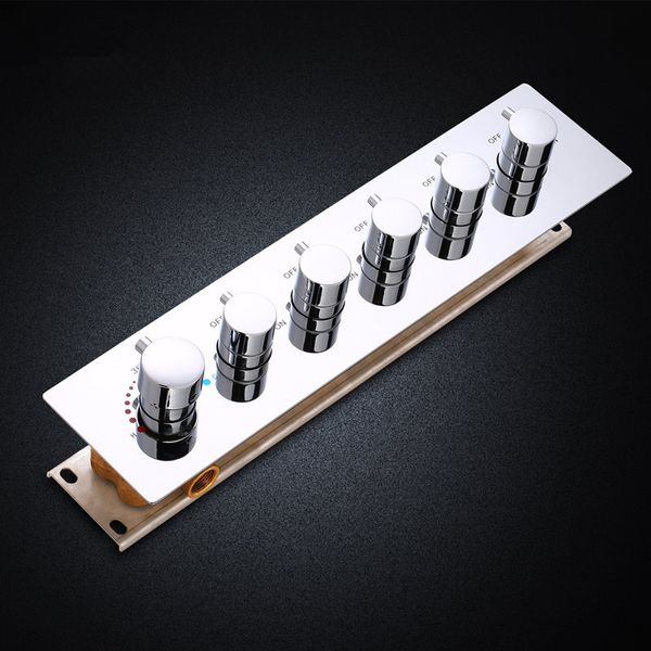 

bathroom shower valve large water flow shower accessories 5 ways thermostatic brass diverter faucet tap shower controller