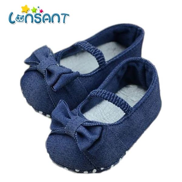 

lonsant 2018 baby bowknot denim toddler princess first walkers girls kid shoes e1115