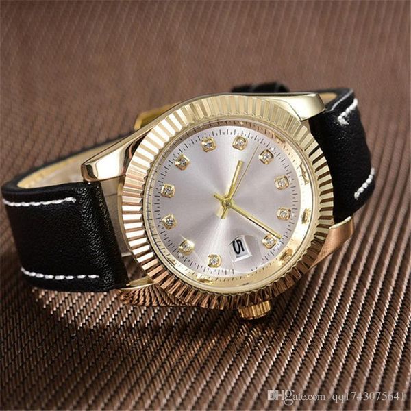 

2020 Новый бренд Пара полных алмазов смотреть женщина вскользь мужчины кожи наручн