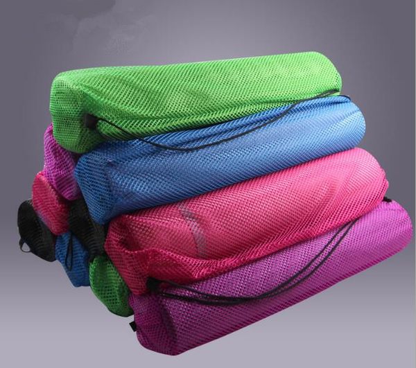 

multicolor nylon yoga mat bag carrier mesh center strap#2072 b1