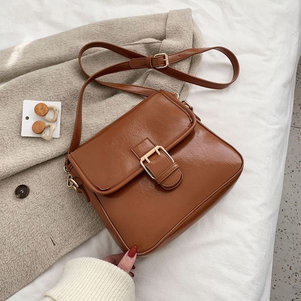 

original design stone bag women's for bag 2020 new simple one shoulder messenger retro square