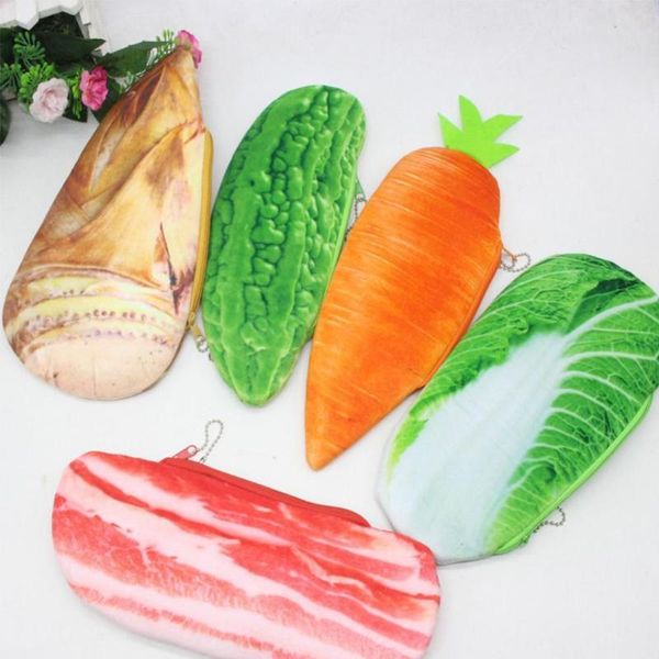 

simulation stationery bag novelty vegetable fruit supplies cosmetic bag fish stationery shape children pencil meat m5h4