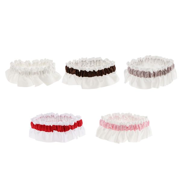 

wedding lace garter ribbon garter bridal accessory leg ring memorial gift, Black;white