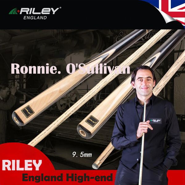 

riley snooker kit rhy handmade 3/4 piece snooker cue one piece cue with riley case with extension 9.5 mm tip billiard