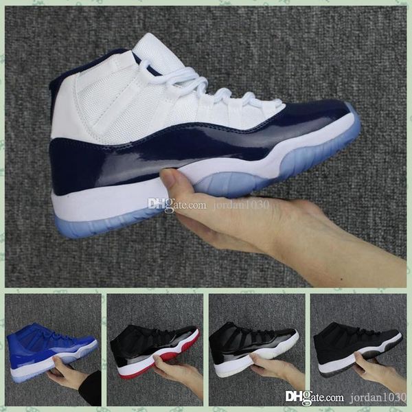

j011ha concord high aj 11 11s cap and gown prm heiress gym red chicago platinum tint space jams man basketball shoes sports sneakers