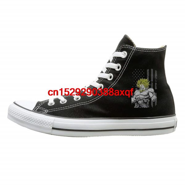 

women men sneakers teenagers boys and girls sports shoes casual shoesfunny goku high-sneakers canvas shoes, Black