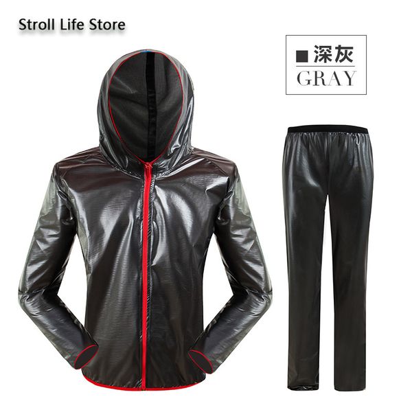 

outdoor waterproof suit transparent raincoat men and women motorcycle rain coat hiking thin breathable rain pants gift