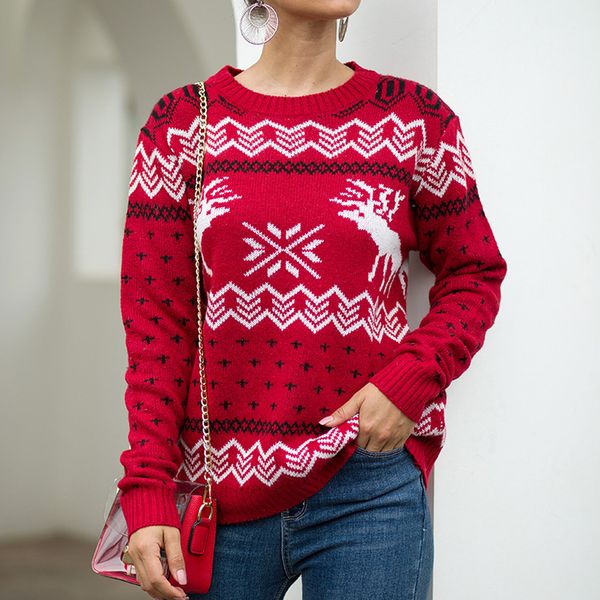 

new christmas sweater women winter knitted sweater female o-neck jumper pullover long sleeve knit pull femme, White;black