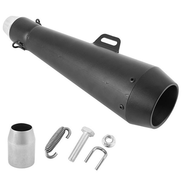 

motorcycle modified exhaust pipe exhaust black belt mounting accessories