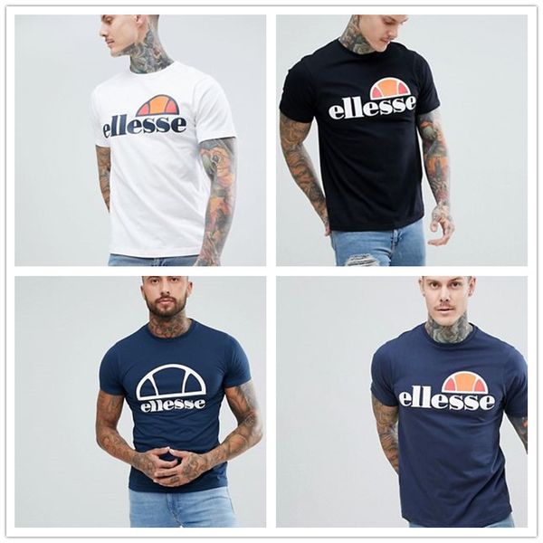 

mens designer t-shirts 2019 Brand Ellesse Fashion short sleeves Casual shirts Tops summer Hip hop leisure Funny Tees shirt Print brand Logos