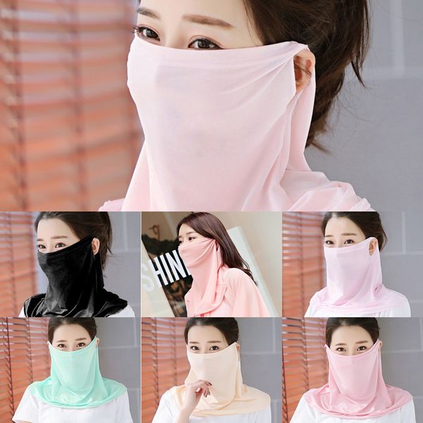 

bxgkp cycling face mask windproof scarf outdoor sports scarf multifunction neck bandana bicycle anti-uv headband breathable, Black