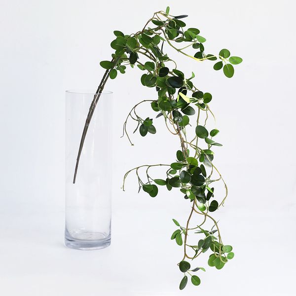 

artificial plant green banyan branches plastic leaves ranttan lifelike home decorative tree fake leaf vine