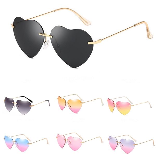 

dsgn co. 2020 heart-shaped sunglasee for men and women classic oversize round frame 7 color fashion sunglass uv400 #18615, White;black