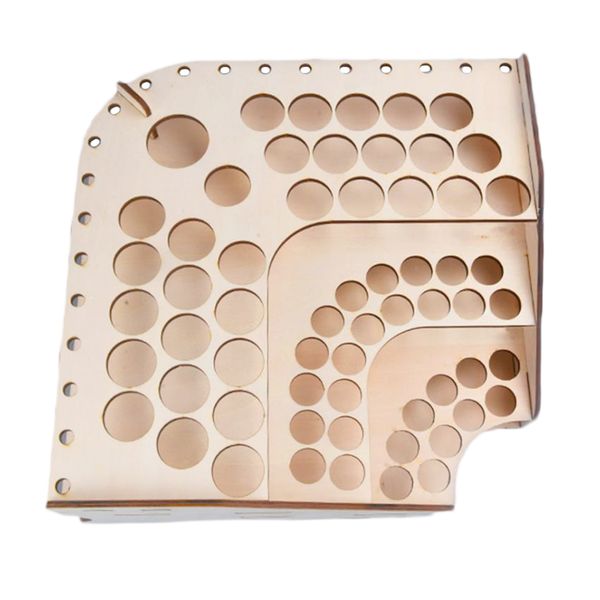 

wooden paints rack modular stand model hobby parts tools storage rack # 125