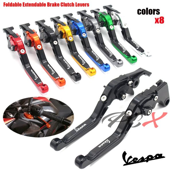 

for granturismo 125/200 gts 125/250 s125/150/300 super motorcycle accessories cnc folding extendable brake clutch levers