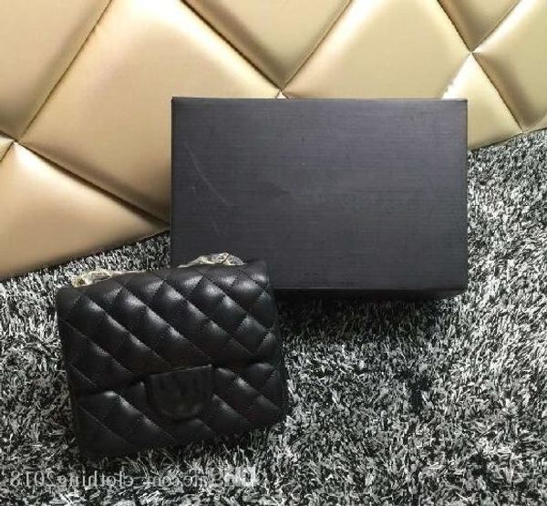 

2019 mini plaid shoulder chain bag lambskin single flap bag women s cluth evening bag