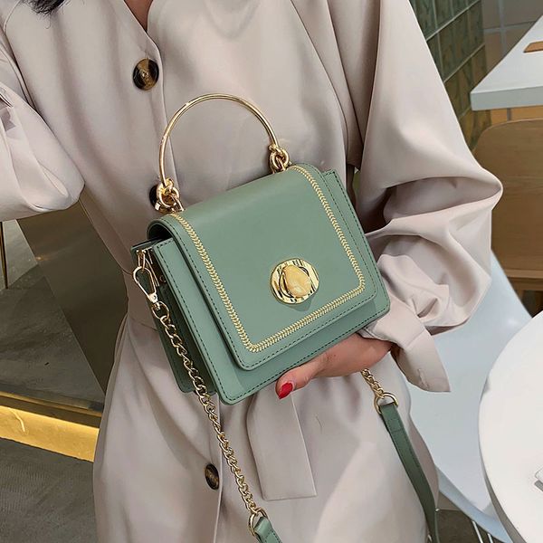 

small bag female 2020 new summer hipster portable all-match small square bag chain texture shoulder messenger