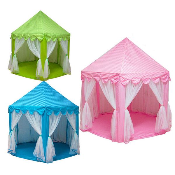 

140*135cm large princess castle tulle child house game selling play tent yurt creative develop outdoor indoor lights balls toys