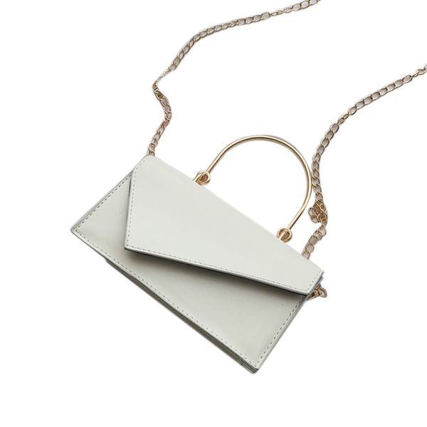 

foreign style small bag mobile handbag chain shoulder bag cold wind messenger white